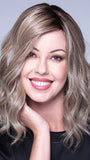 MIU by BelleTress in SHAKEN OATMILK BLONDE R | A Medium and Light Brown Base with Cool and Neutral Blonde, and Light Blonde Highlights with a Medium Brown Root
