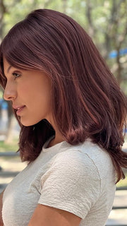 MARION by Rene of Paris in CHERRY-COLA | Dark Auburn Base with Brighter Red Highlights