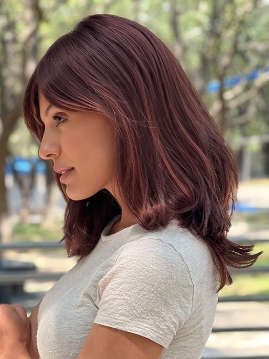 MARION by Rene of Paris in CHERRY-COLA | Dark Auburn Base with Brighter Red Highlights