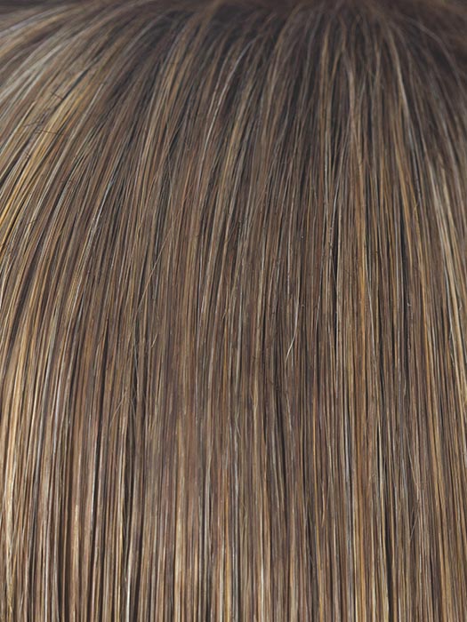 MOCHACCINO-R | Rooted Medium Warm Blonde with Chocolate Undertones and Creamy Blonde Highlights
