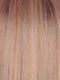 MUSHROOM-MELANGE | A modern mushroom blonde with a mid-brown root, featuring tones of cream, pale chocolate, and soft steel blonde. 