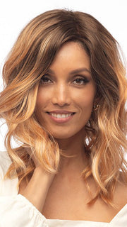 GOLDEN-GINGER | Golden Brown Roots that melt into a Soft Ginger Base with Fine Light Blonde Highlights