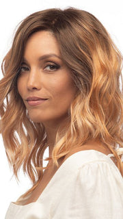 GOLDEN-GINGER | Golden Brown Roots that melt into a Soft Ginger Base with Fine Light Blonde Highlights