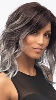 OCEAN by Estetica in GRAYDIENT-STORM | Dark Brown Roots that Melt into Light Gray and Silver Tones Towards the Ends PPC MAIN IMAGE