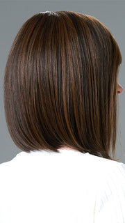 Model is wearing PAIGE by ENVY in ESPRESSO | A cool, Multi-Dimensional Medium Brown with Darker Brown Roots