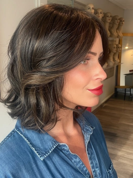 Madeline wearing ISSEY by BELLETRESS in COOLEST DARK BROWN R | A Rich
