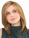 ZOEY by Envy in TOASTED SESAME | Medium Brown roots with overall Warm Cinnamon base and Golden Blonde highlights