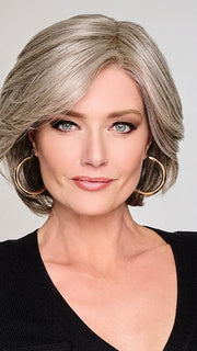 Flash Forward by Raquel Welch in RL119 SILVER AND SMOKE | Light Brown with 80% Gray in Front Gradually into 50% Gray Towards the Nape
