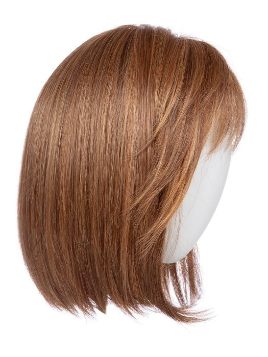 A sleek, blunt bob haircut