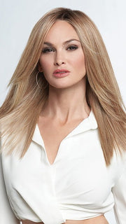 RL14/22SS SHADED WHEAT | Dark Blonde Evenly Blended with Platinum Blonde with Dark Roots