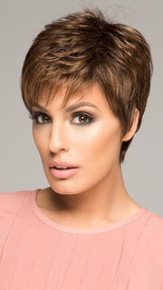 WINNER ULTRA PETITE Raquel Welch in SS11/29 NUTMEG |  Light Reddish Brown and Golden Copper Highlights With Dark Brown Roots