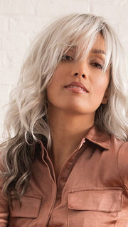 REEVES by Estetica in ICY-SHADOW | Iced Blonde dusted with Soft Sand and Golden Brown Underneath