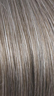 SANDY-SILVER | Medium brown transitionally blending to silver with silver bangs