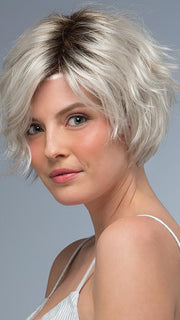 PRESTON by Estetica in SILVERSUN/RT8 | Iced Blonde with Soft Sand & Golden Brown Roots