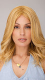 Roxie wearing FETCHING BEAUTY by GABOR in MEDIUM BLONDE | Golden Blonde or Dark Blonde with Salon Highlights