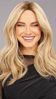 SHEA by Jon Reanu in 12FS12 MALIBU BLONDE | LIght Gold Brown, Light Natural Gold Blonde, Pale Natural Gold-Blonde Blend, Shaded with Light Gold Brown