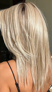 RL19/23SS SHADED BISCUIT | Light Ash Blonde Evenly Blended with Cool Platinum Blonde and Dark Roots