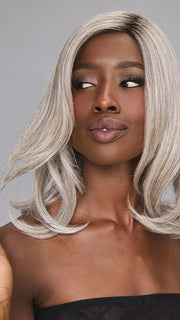 SILVER-BROWN-MR | Micro Root that transcends into Silver, Grey and Honey Brown Tones