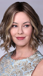 A romantic mid-length hairstyle