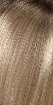 SPARKLING CHAMPAGNE | Medium Brown roots with overall Strawberry Blonde base and soft Golden Blonde highlights