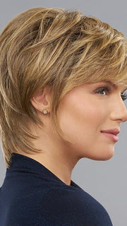 24BT18S8 SHADED MOCHA | Medium Natural Ash Blonde & Light Natural Gold Blonde Blend, Shaded with Medium Brown
