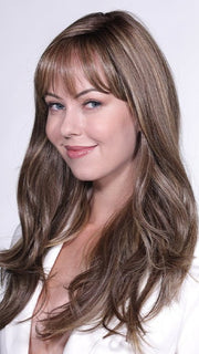 TOASTED WALNUT R | Medium Brown Rooted, Ash Brown, Medium Gold Blonde, and Light Brown Blended to perfection