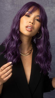 LUSH WAVEZ by Rene of Paris in GRAPE-BURST | Deep Smoky Purple PPC MAIN IMAGE FB MAIN IMAGE