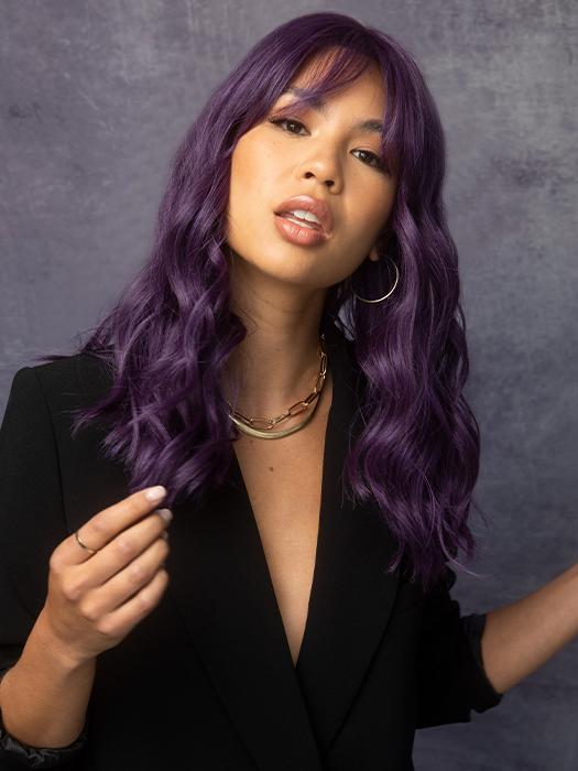 LUSH WAVEZ by Rene of Paris in GRAPE-BURST | Deep Smoky Purple PPC MAIN IMAGE FB MAIN IMAGE