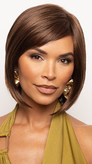 WYNN by Noriko in SPICED BROWN | Perfectly placed Warm Dark-Brown, Dark Reddish-Brown and Dark Golden- Brown tones create a natural, dimensional finish
