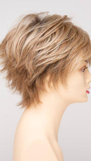 SPARKLING CHAMPAGNE | Medium Brown roots with overall Strawberry Blonde base and soft Golden Blonde highlights