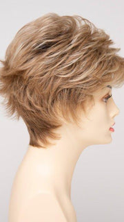SPARKLING CHAMPAGNE | Medium Brown roots with overall Strawberry Blonde base and soft Golden Blonde highlights
