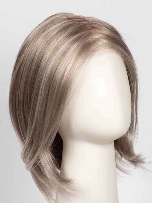 101F48T | Soft White Front, Light Brown with 75% Grey Blend with Soft White Tips
