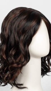 1BRH30 CHOCOLATE PRETZEL | Soft Black with 33% Gold-Red Highlights