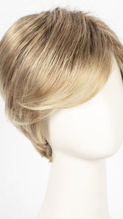 27T613S8 | Medium Natural Red-Gold Blonde and Pale Natural Gold Blonde Blend and Tipped, Shaded with Medium Brown