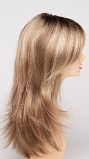 SPARKLING CHAMPAGNE | Medium Brown roots with overall Strawberry Blonde base and soft Golden Blonde highlights