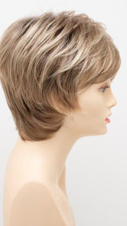 SPARKLING CHAMPAGNE | Medium Brown roots with overall Strawberry Blonde base and soft Golden Blonde highlights