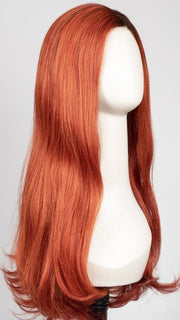 Red-Orange with Dark Roots