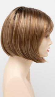 GOLDEN NUTMEG | Medium Brown roots with overall Warm Cinnamon base and Golden Blonde highlights