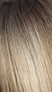 ROSE-GOLD-R | Blond base with reddish highlights and roots