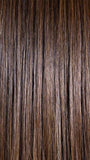 FRENCH ROAST BROWN-R  | A deep, luxurious brunette featuring a dark brown base with warm bronze and subtle red undertones. Softly rooted for natural depth and dimension.