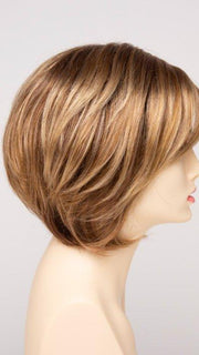 GOLDEN NUTMEG | Medium Brown roots with overall Warm Cinnamon base and Golden Blonde highlights