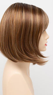 CREAMED COFFEE | Medium Brown roots and base with Cinnamon and Golden Blonde highlights