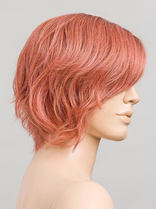 ROSE BLUSH ROOTED | Light copper, Peach, and Soft Rose Gold tones with subtle Golden Undertones and Shaded Roots