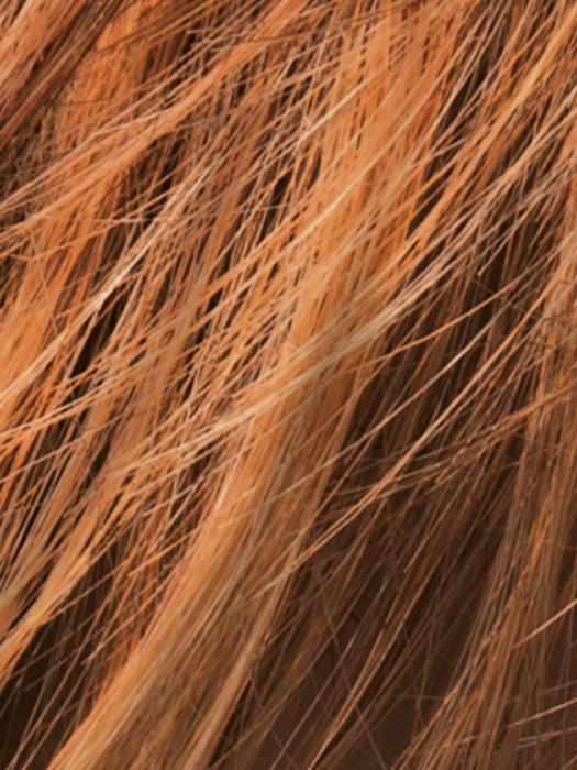 MANGO RED ROOTED | Medium Brown, Light Brown, and Light Auburn blend with Dark Roots