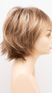 SPARKLING CHAMPAGNE | Medium Brown roots with overall Strawberry Blonde base and soft Golden Blonde highlights