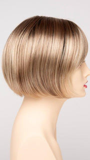 SPARKLING CHAMPAGNE | Medium Brown roots with overall Strawberry Blonde base and soft Golden Blonde highlights