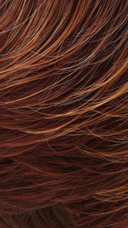 32BF | Medium Natural Red Base with Medium Red-Gold Blonde Tips, Dark/Medium Red Nape