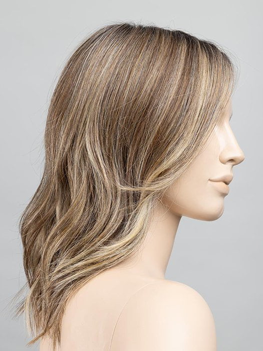 BERNSTEIN ROOTED | Light Brown base with subtle Light Honey Blonde and Light Butterscotch Blonde highlights and Dark 