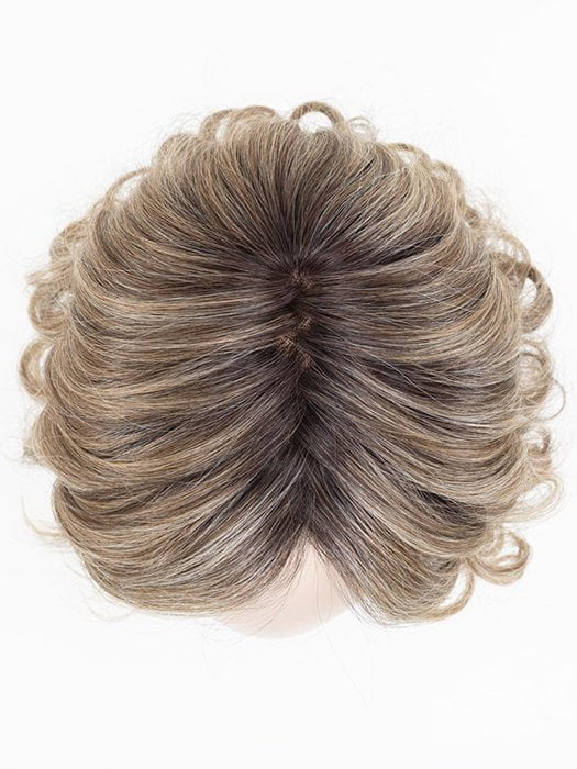 DARK SAND ROOTED | Light Brown base with Lightest Ash Brown and Medium Honey Blonde blend and Dark Roots