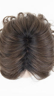 NOUGAT ROOTED | Lightest Brown and Medium Brown with Light Strawberry Blonde Blend with Shaded Roots